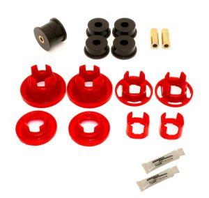 Chevrolet Camaro Differential Bushing Kit - Rear - BMR Suspension - Street Version Rear Cradle Bushing Kit (BK001 BK016) - Black/Red - `10-`11